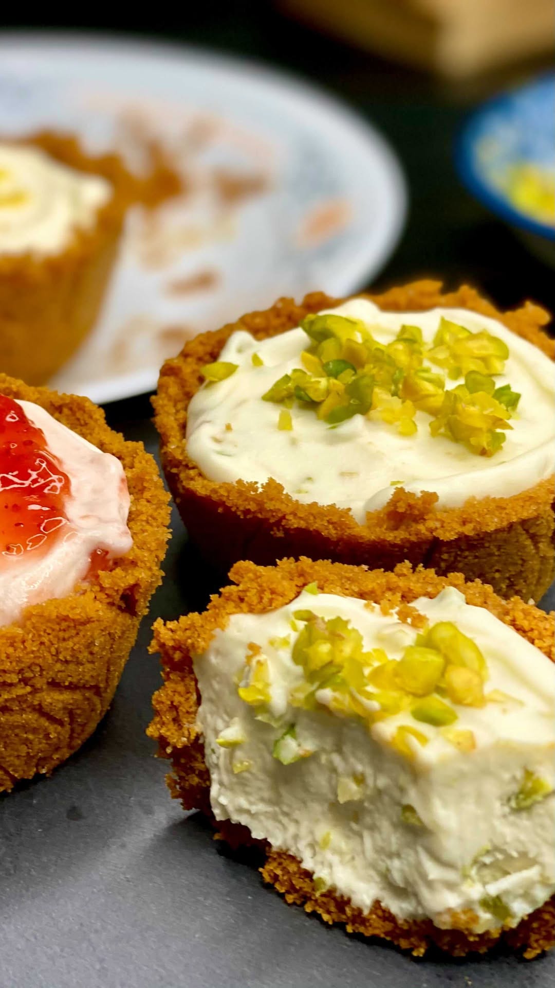 No-Bake Cheesecake Cups with Three Flavors