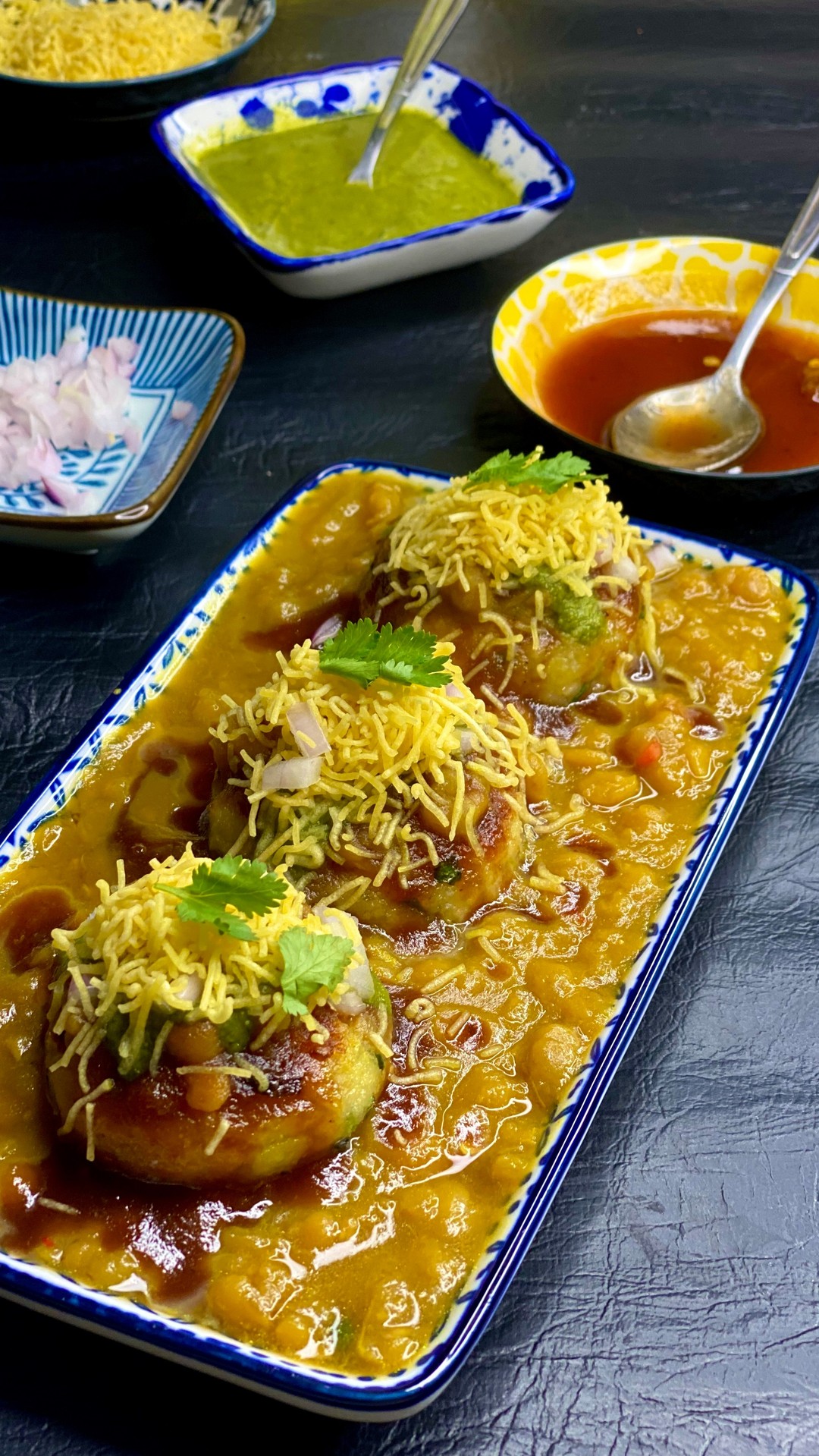 Homemade Ragada Pattice Street Food