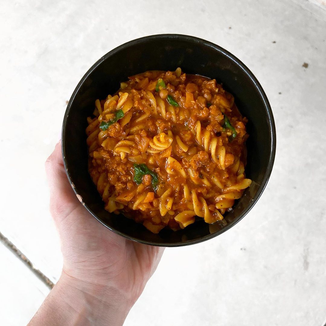 One Pot Spiral Pasta Bolognese