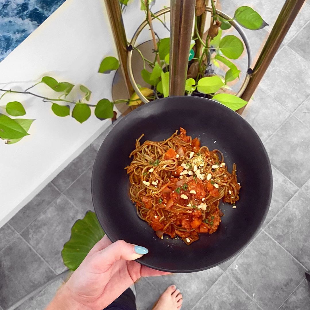 Vegan Bolognese Pasta with TVP and Lentils