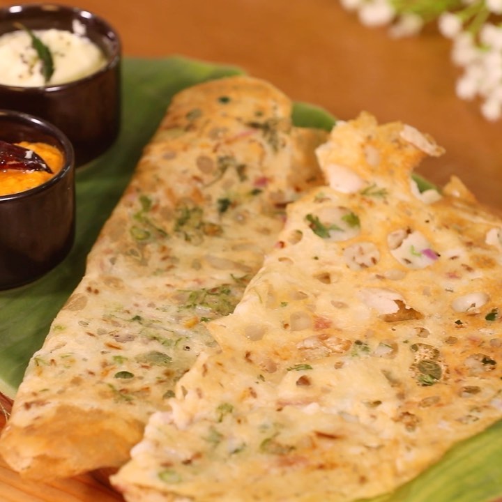 Crispy Rava Dosa with Spices