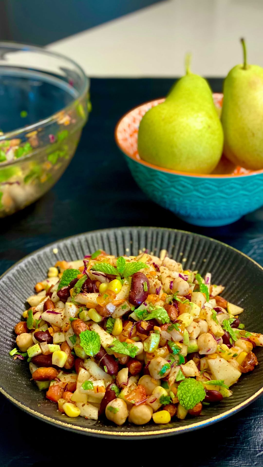 Pear and Peanut Chaat