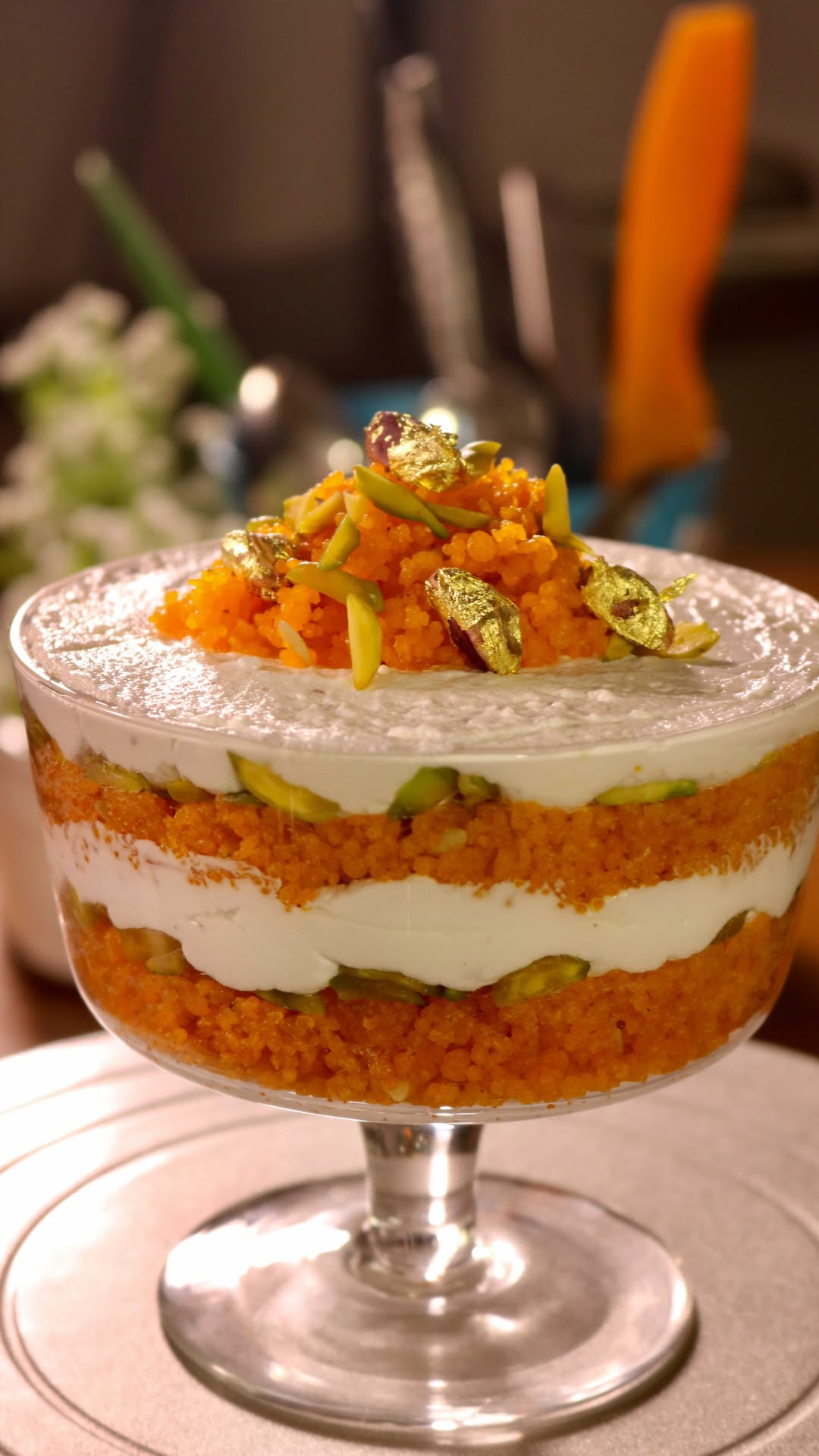 Motichoor Cheesecake with Cardamom Flavor