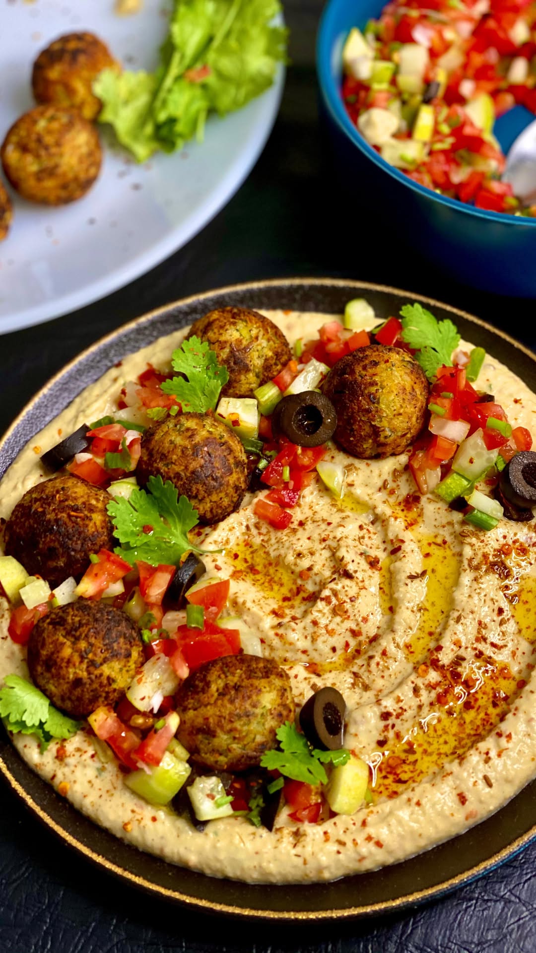 No Fry Falafel and Hummus