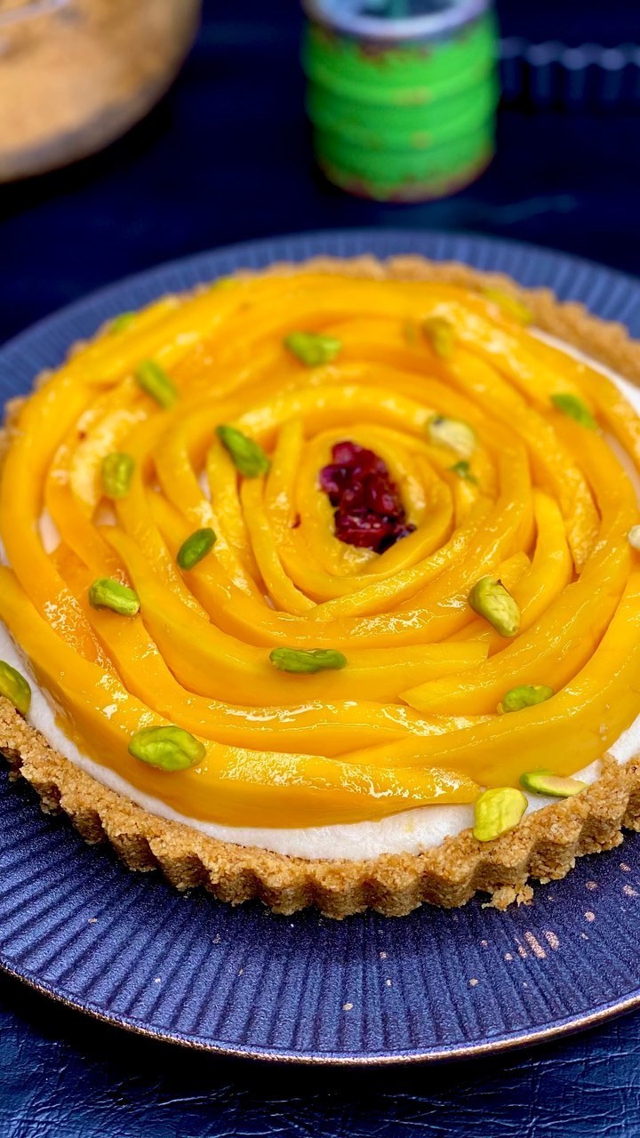 No-Bake Mango Chocolate Tart