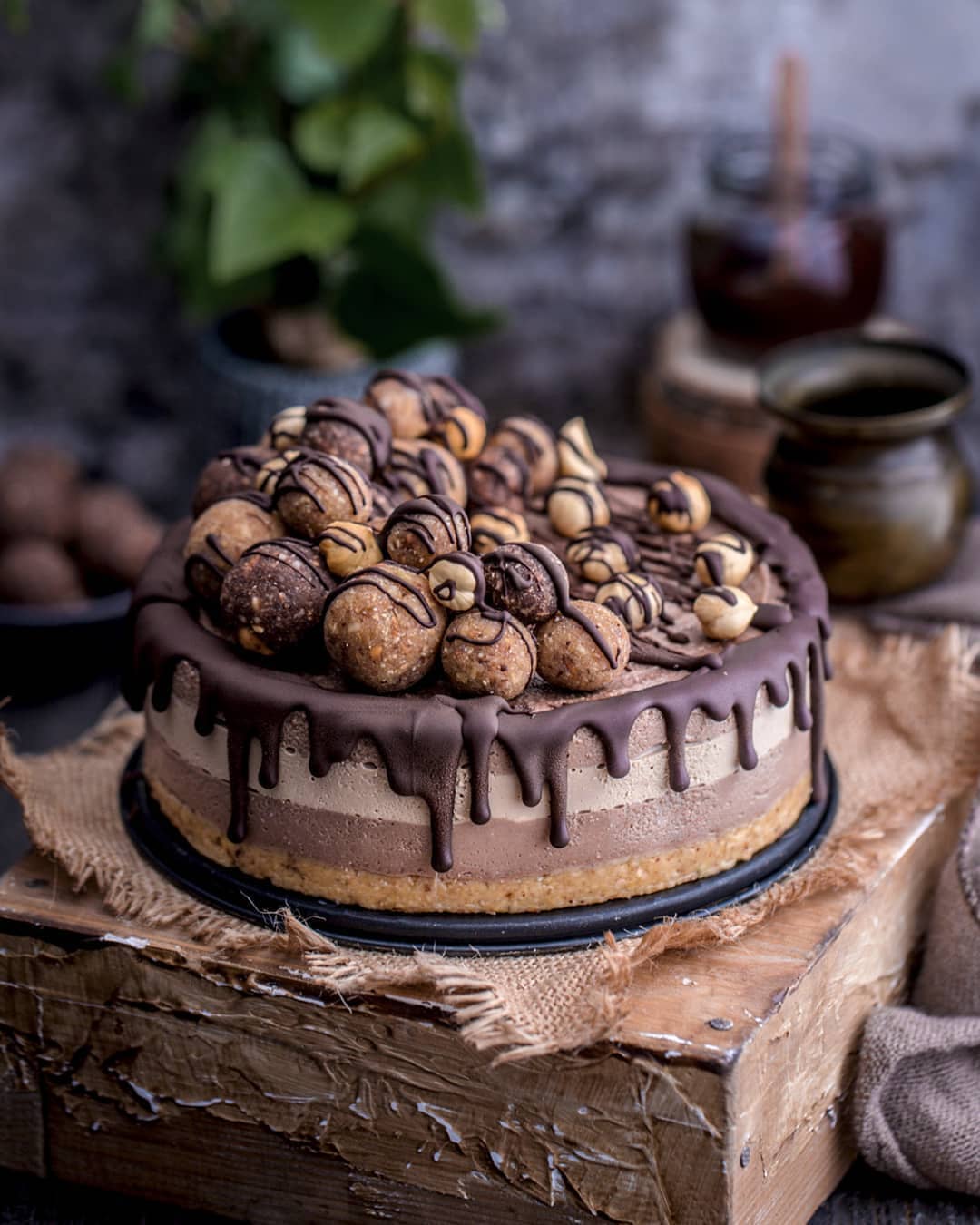 No-Bake Hazelnut Coffee Cake