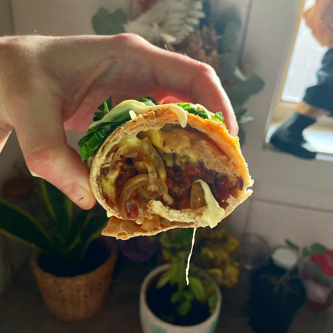 Vegan Philly Cheesesteak Wrap