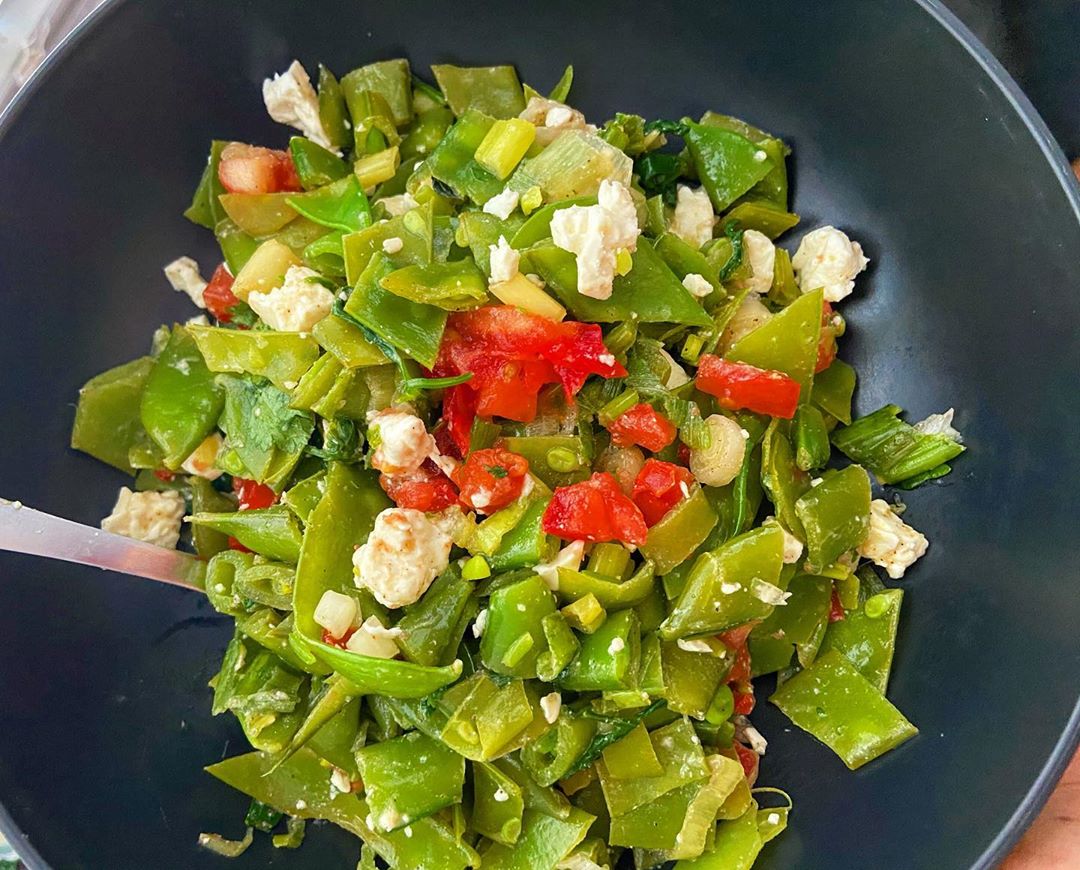 Fresh Snap Peas and Green Beans Salad