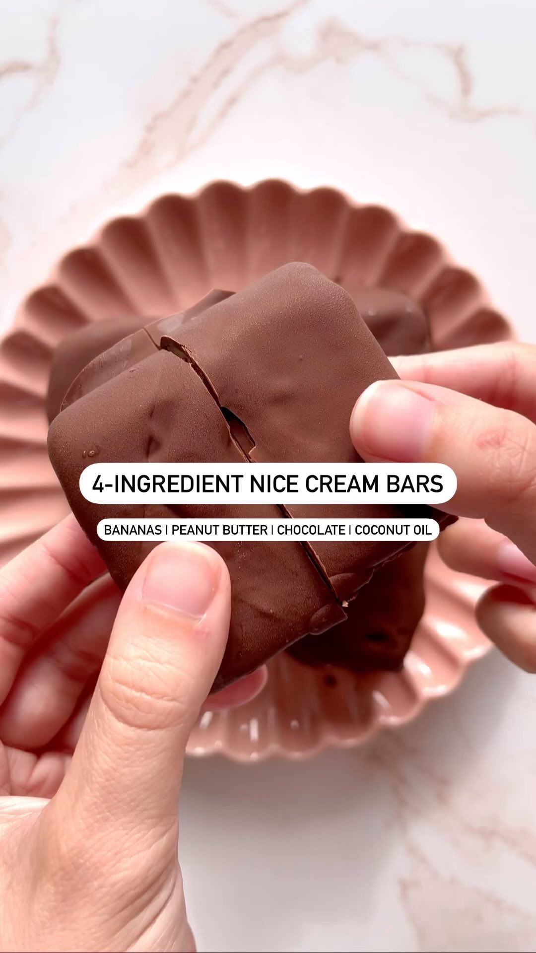 Peanut Butter Banana Nice Cream Bars