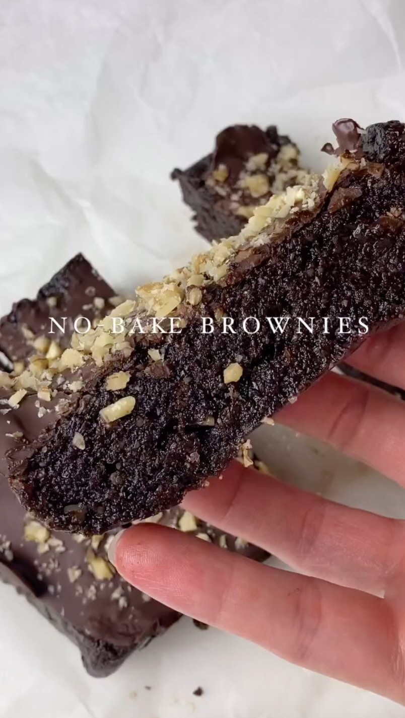 Easy Vegan No-Bake Brownies