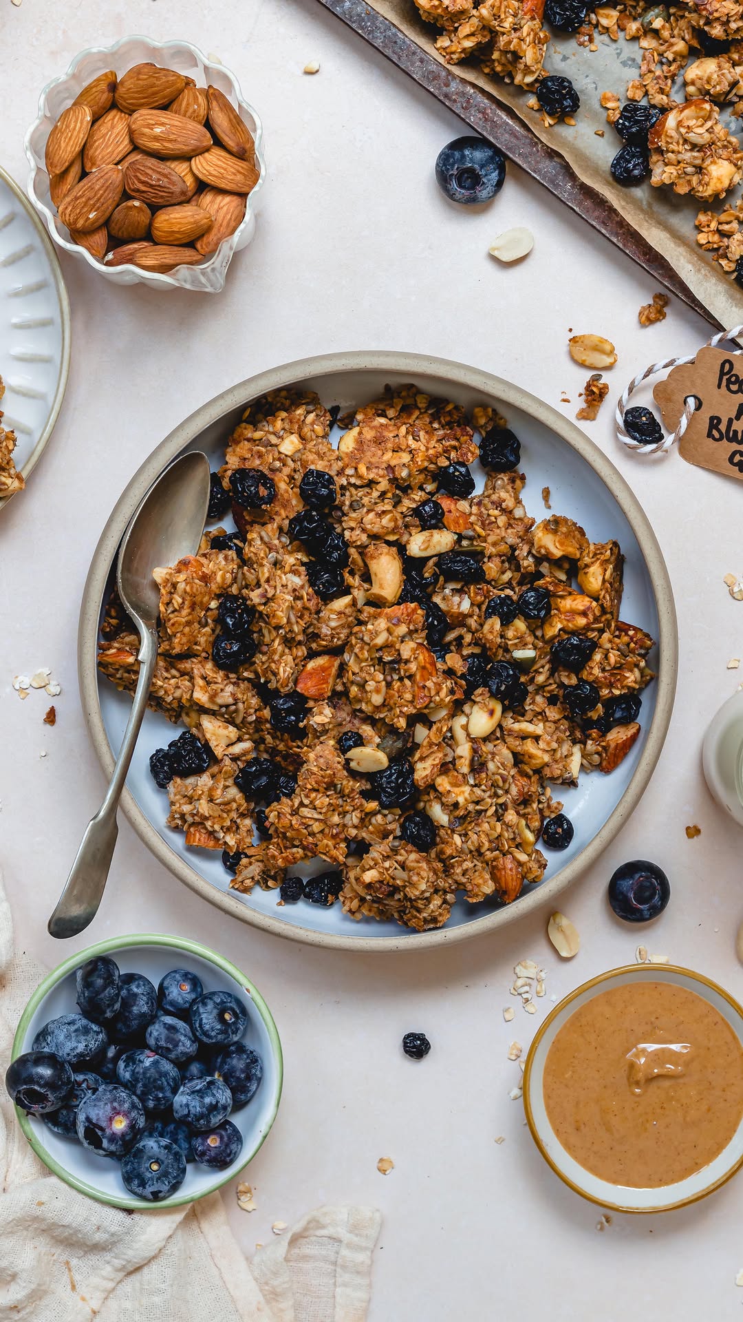 Peanut Butter and Blueberry Granola