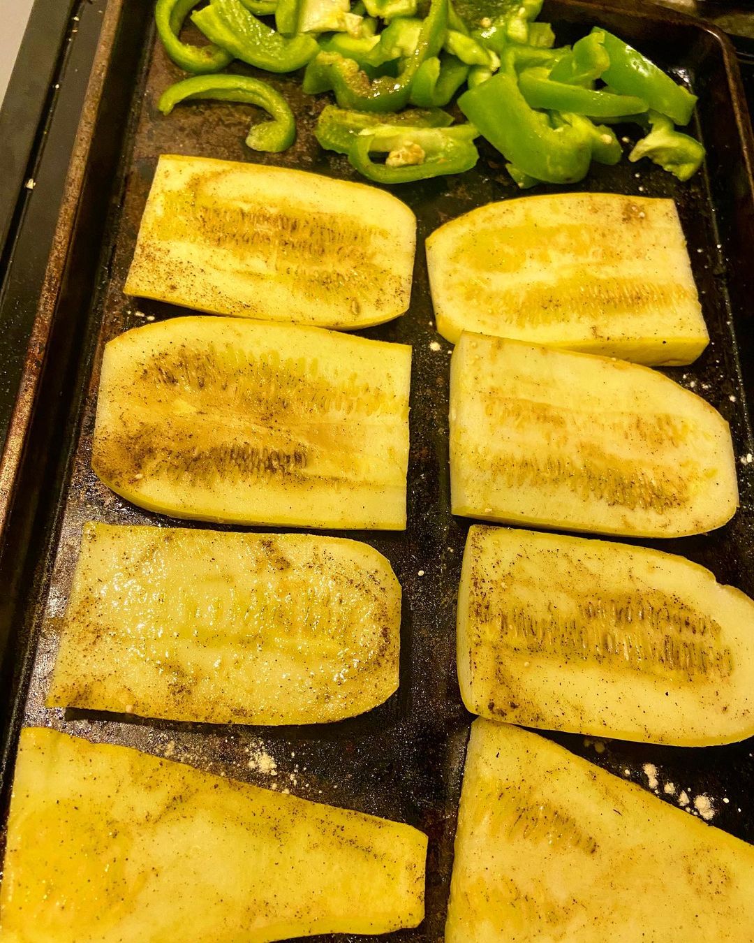 Roasted Squash Bell Peppers and Asparagus