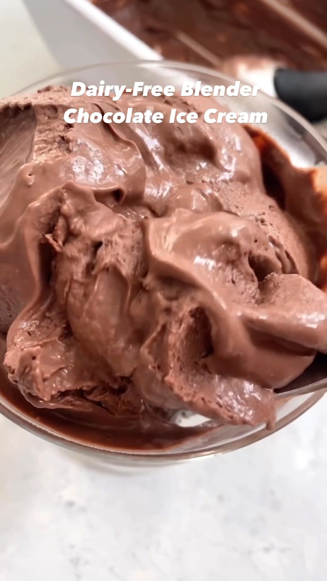 Vegan Blender Chocolate Ice Cream