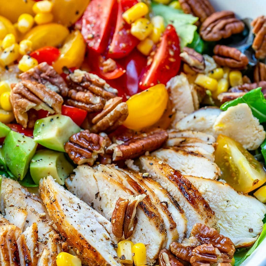 Grilled Chicken Salad with Sweet Onion Dressing