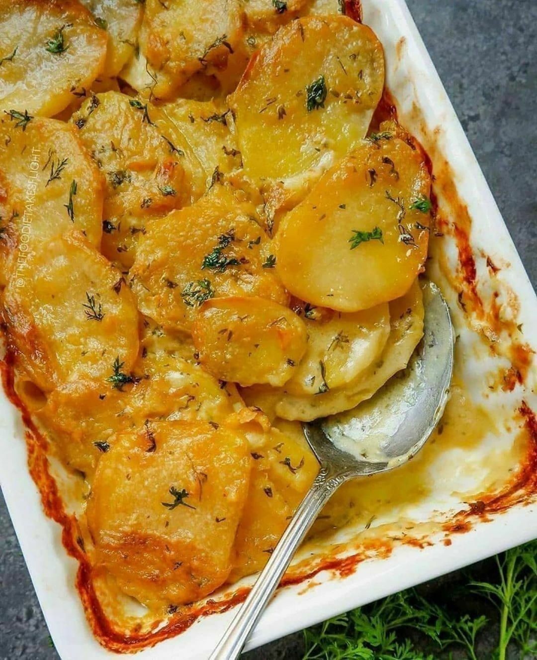 Creamy Lemon Dill Scalloped Potatoes