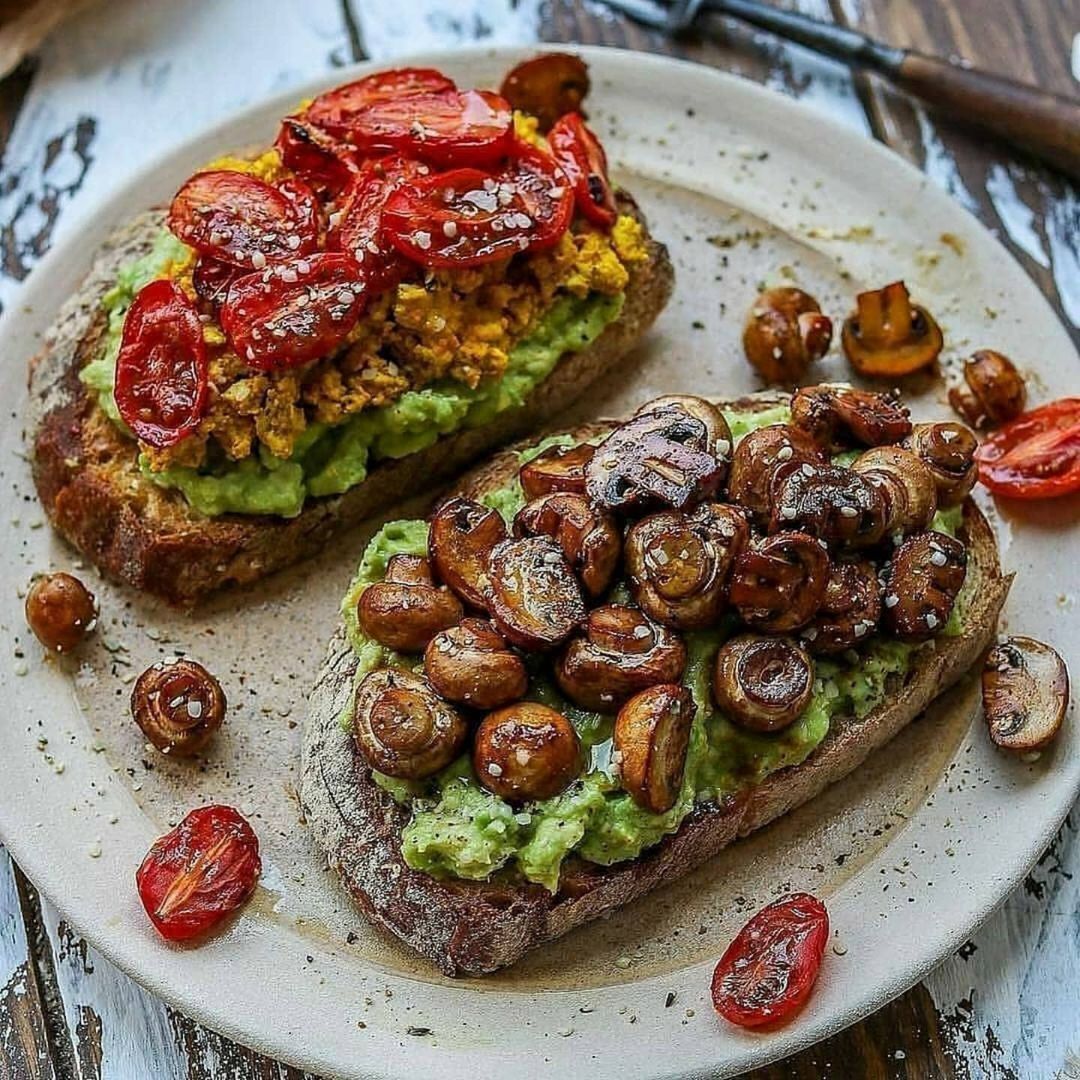 Vegan Sourdough Avocado Toast with Tofu