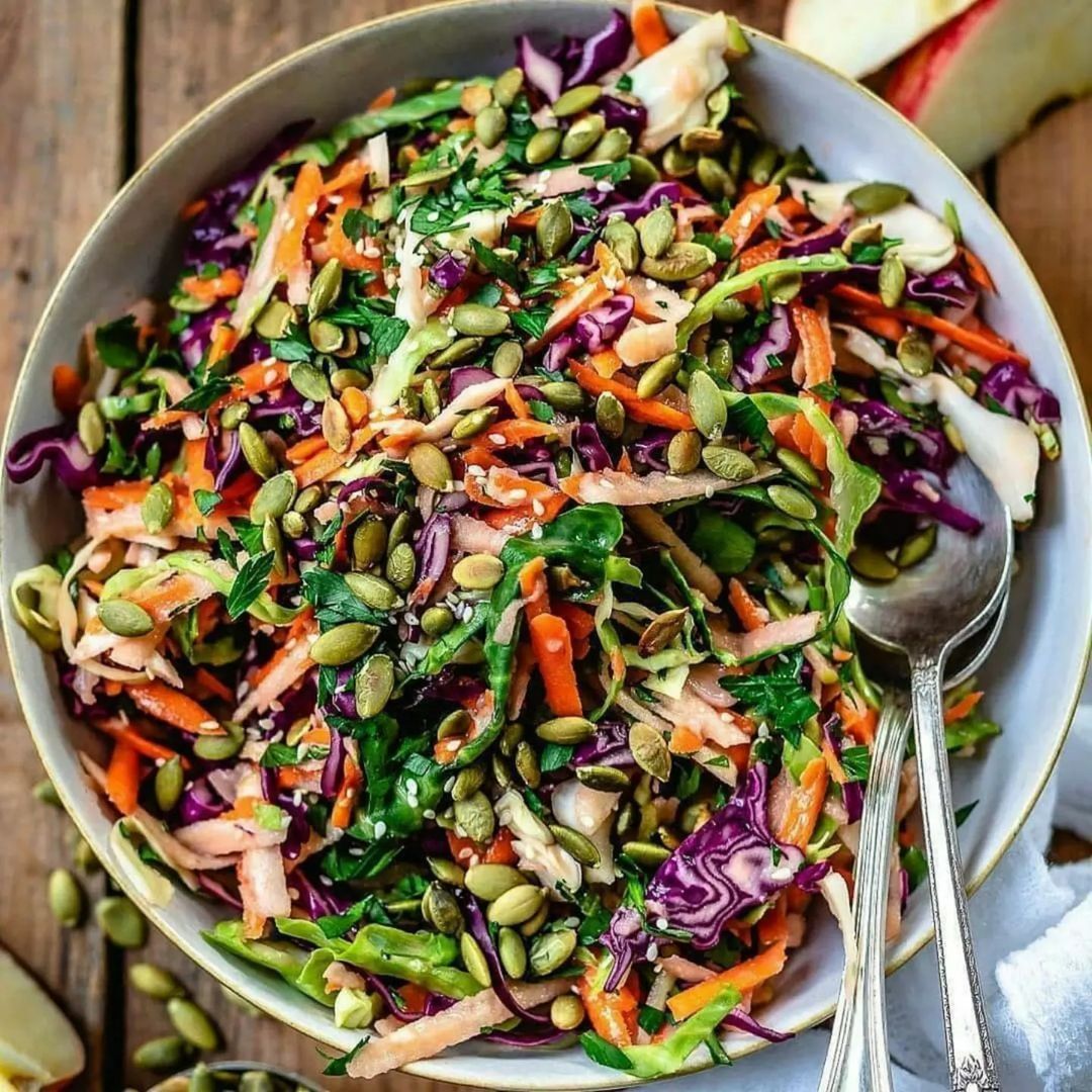 Easy Apple Slaw with Creamy Dressing