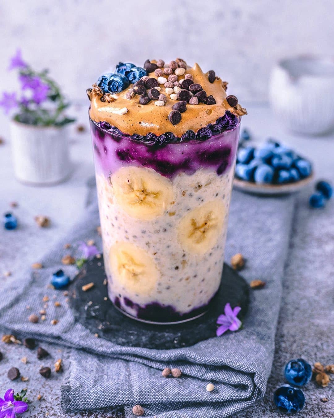 Banana Bread Chia Oats Jar
