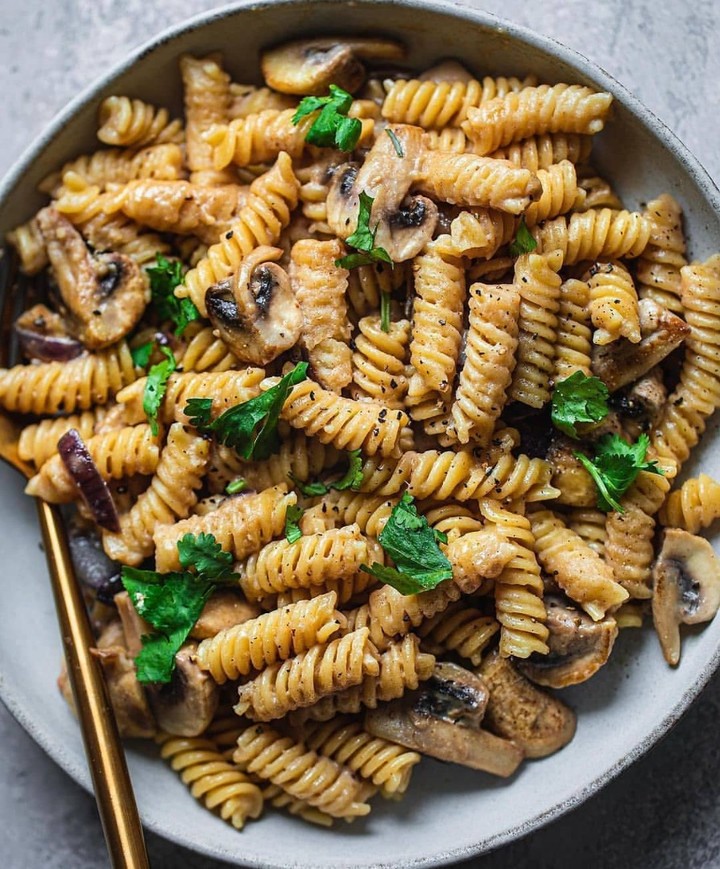 Vegan Creamy Mushroom Pasta