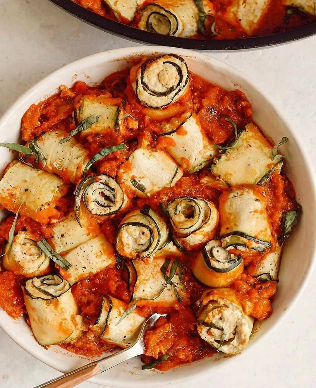 Vegan Zucchini Ricotta Roll-Ups