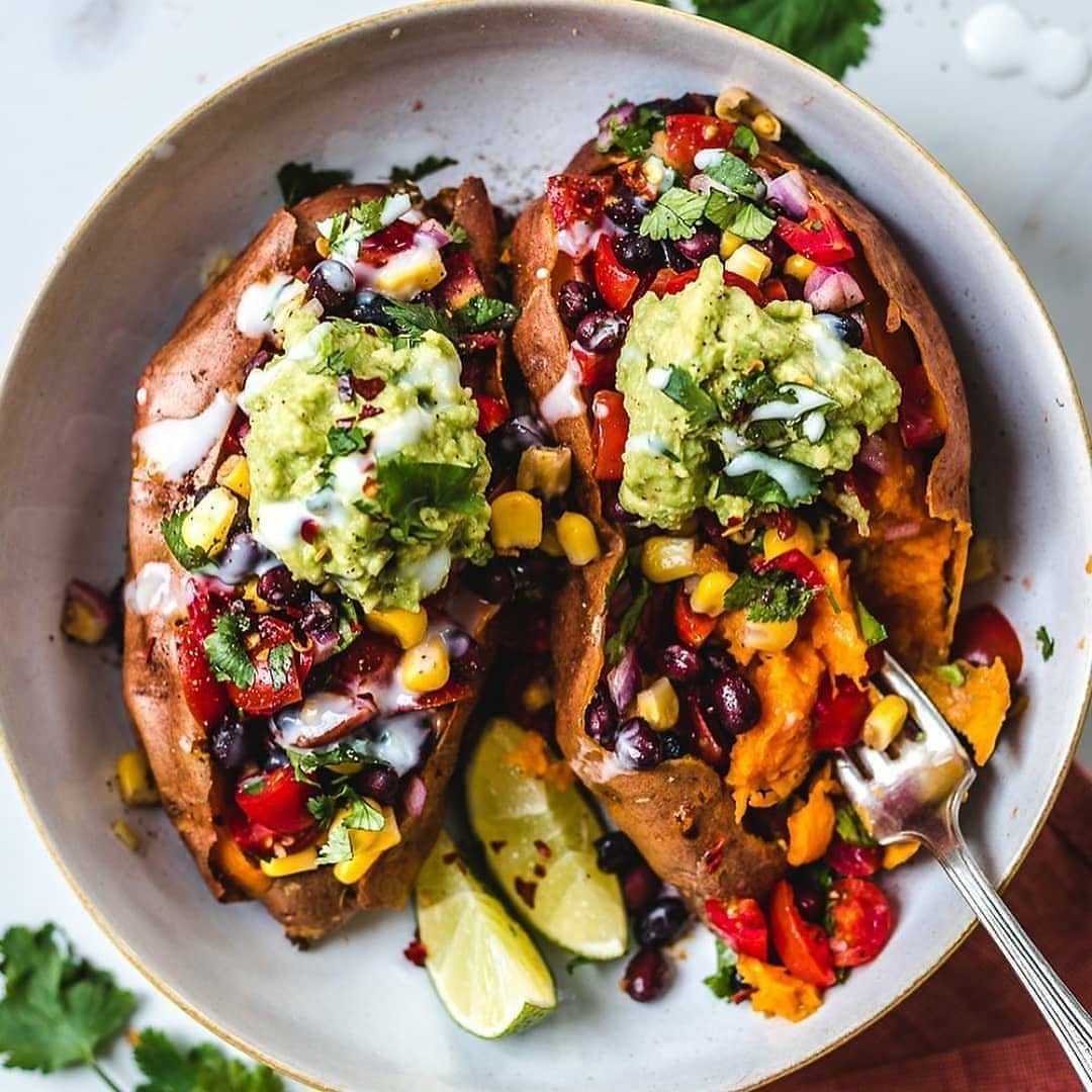 Black Bean Stuffed Sweet Potatoes