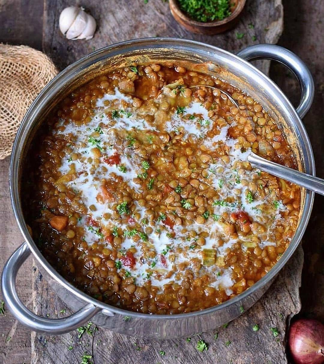 Vegan Lentil and Cauliflower Soup