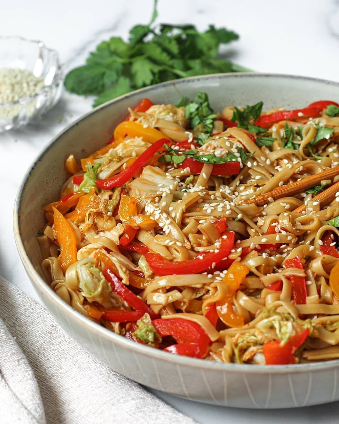 Rice Noodles with Vegetables