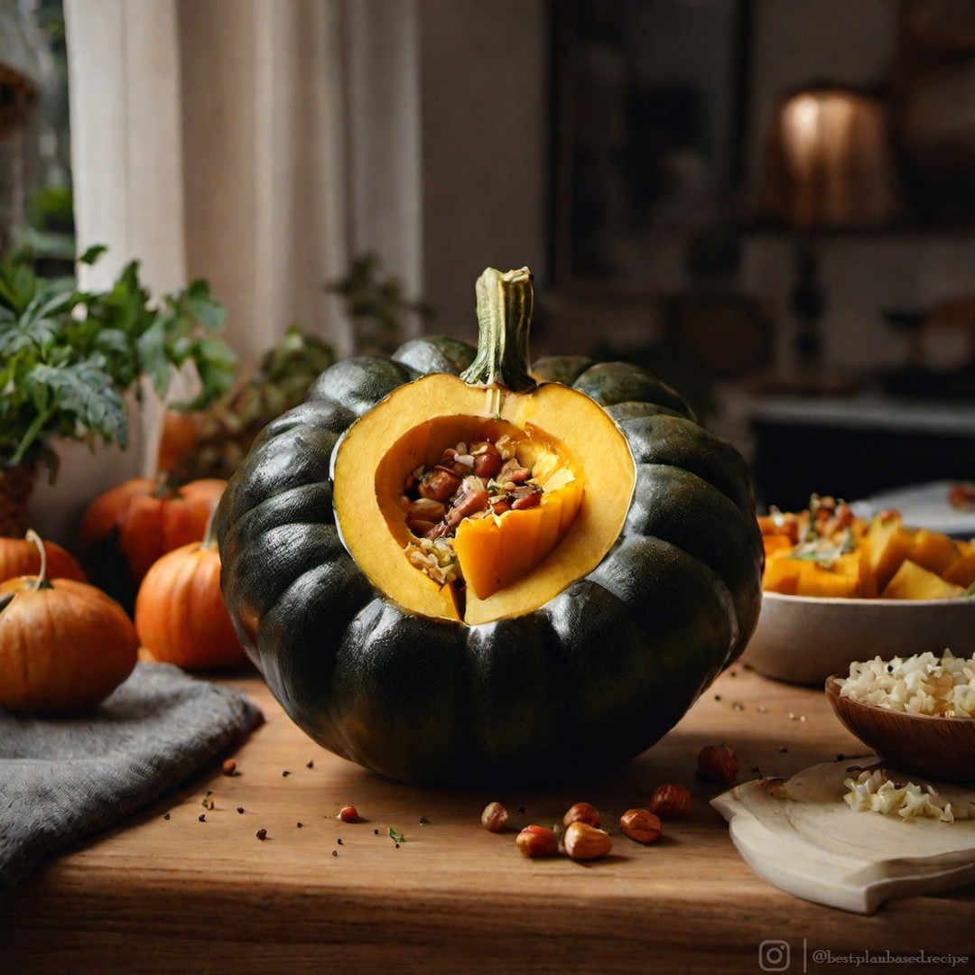Stuffed Acorn Squash with Quinoa and Beans