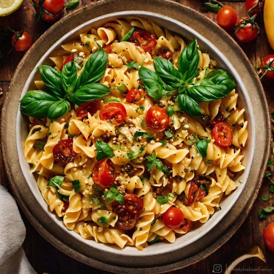 Vegan Mediterranean Pasta Dish