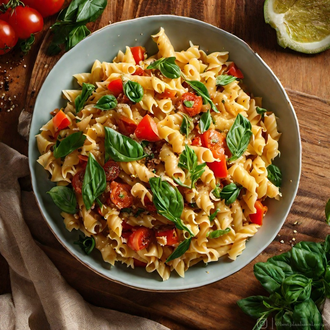 Vegan Mediterranean Pasta Dish