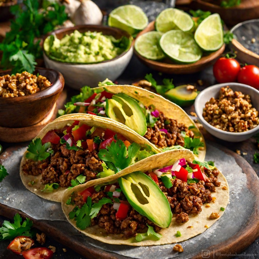 Vegan Walnut Meat Tacos