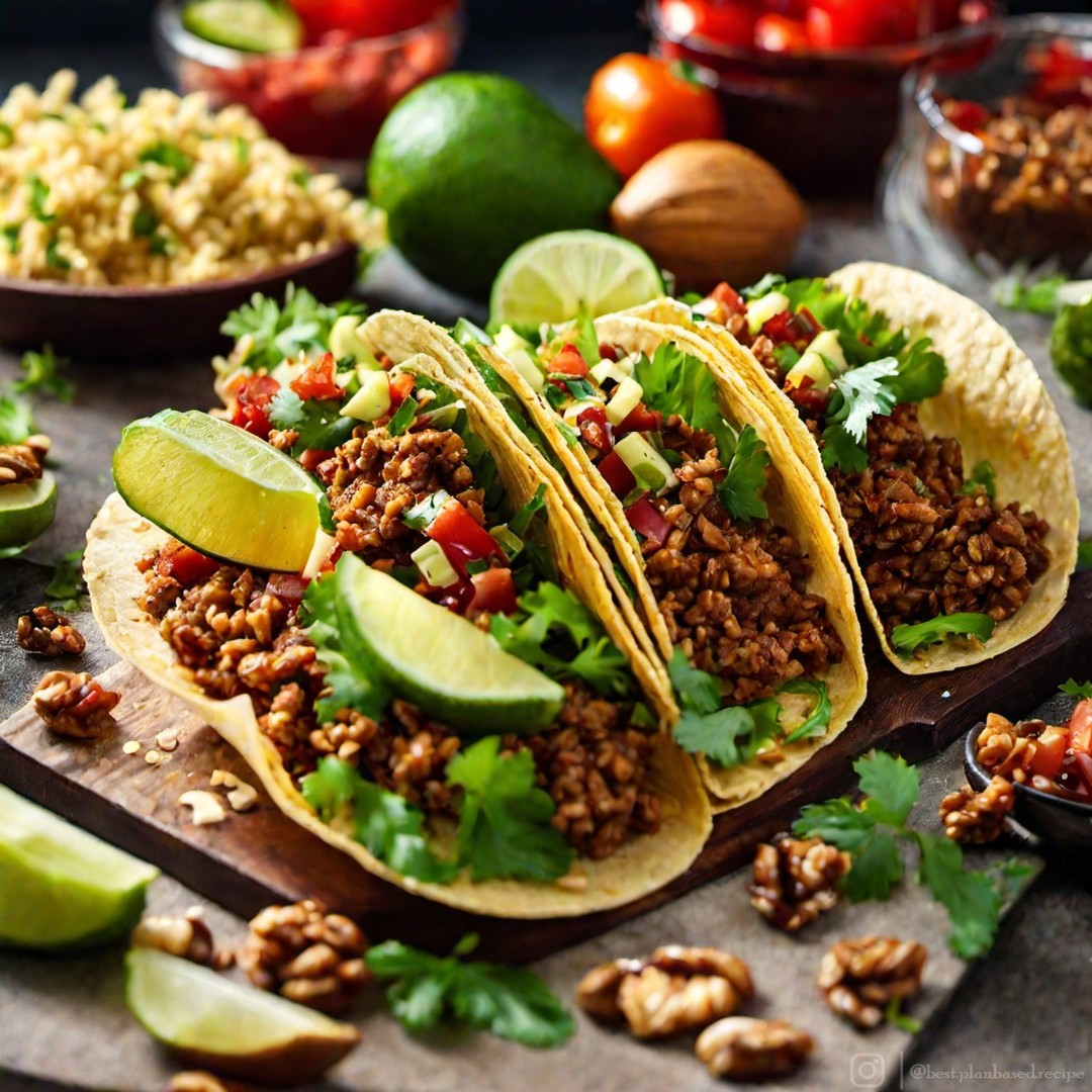 Vegan Walnut Meat Tacos