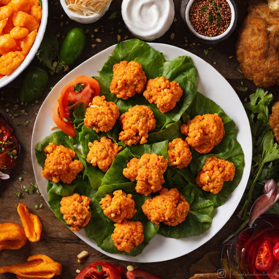 Vegan Buffalo Cauliflower Wraps
