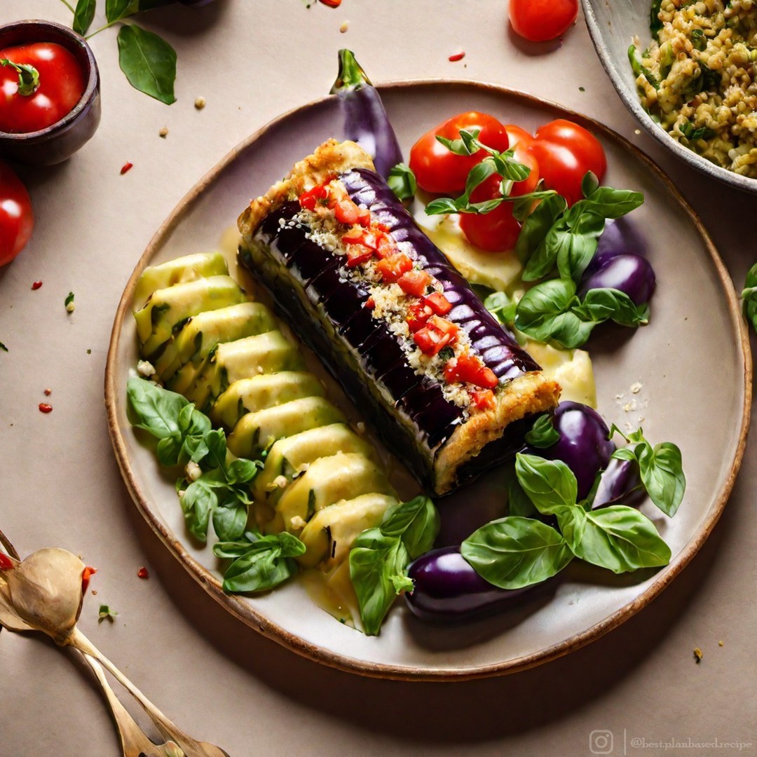 Vegan Eggplant Rollatini with Marinara
