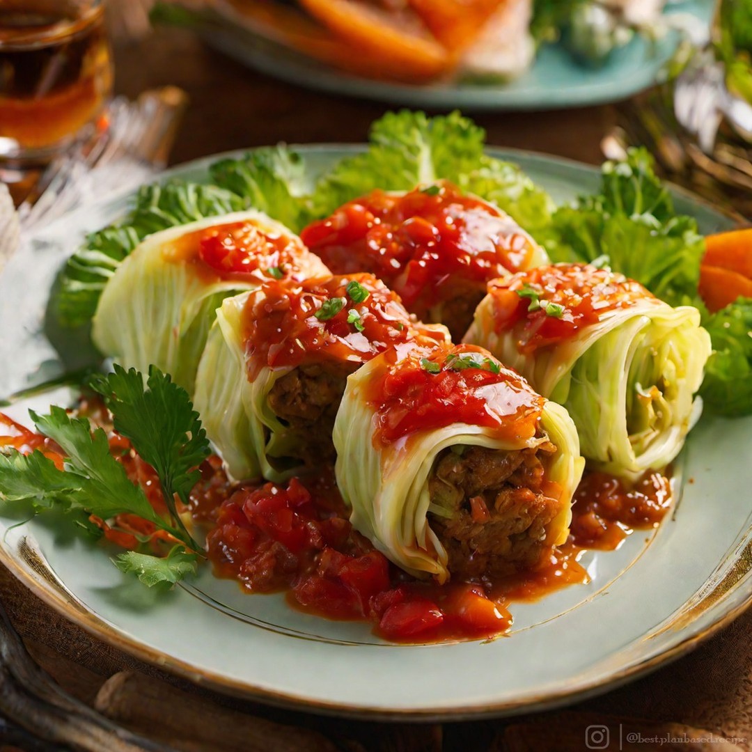 Vegan Stuffed Cabbage Rolls