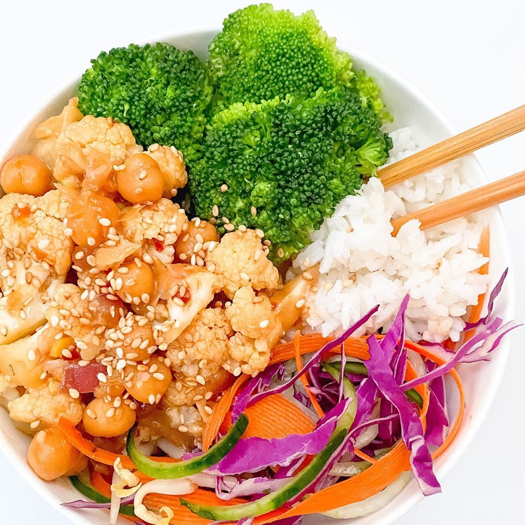 Cauliflower Chickpea Stir Fry