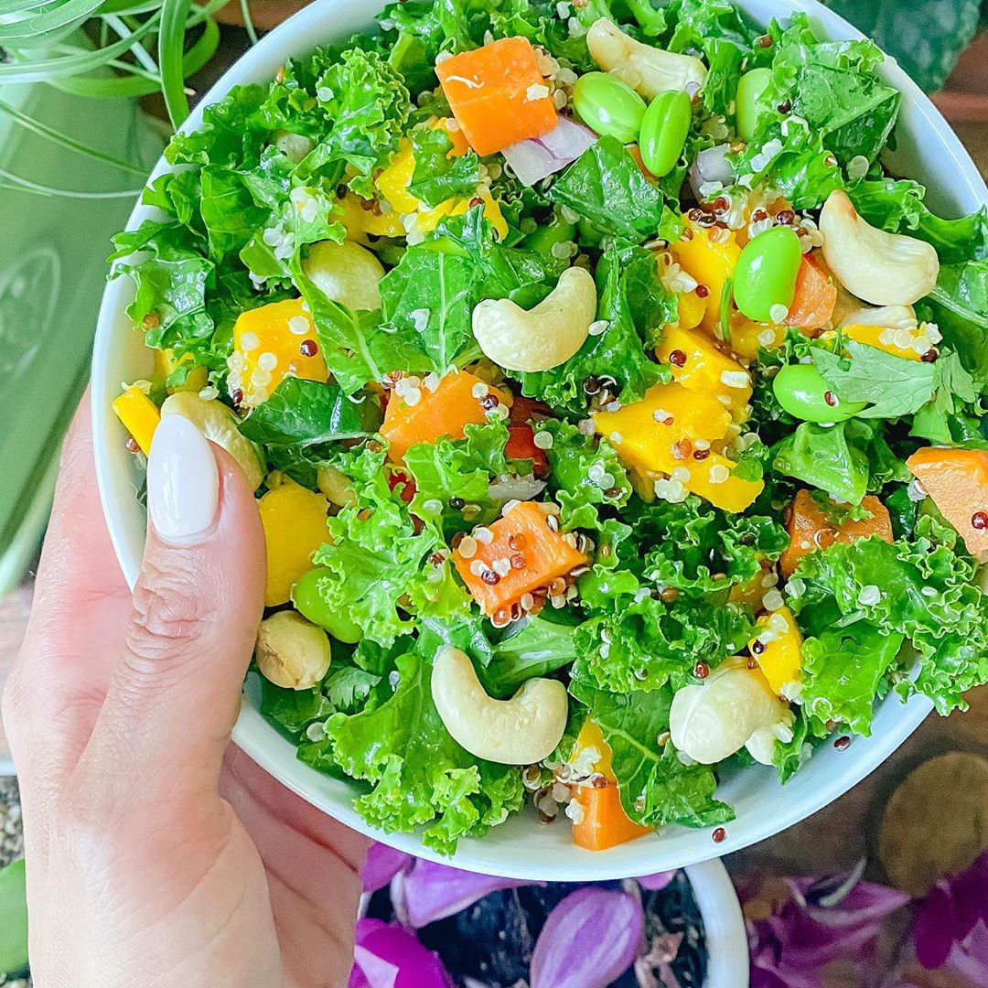 Mango Cashew Kale Salad
