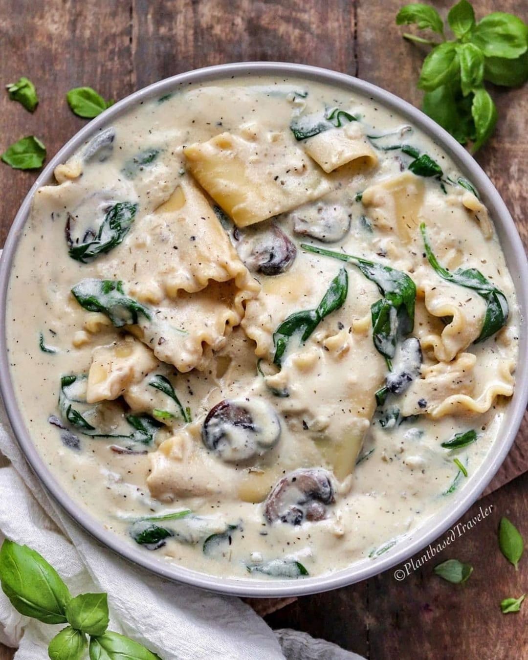 Extra Creamy White Lasagna Soup