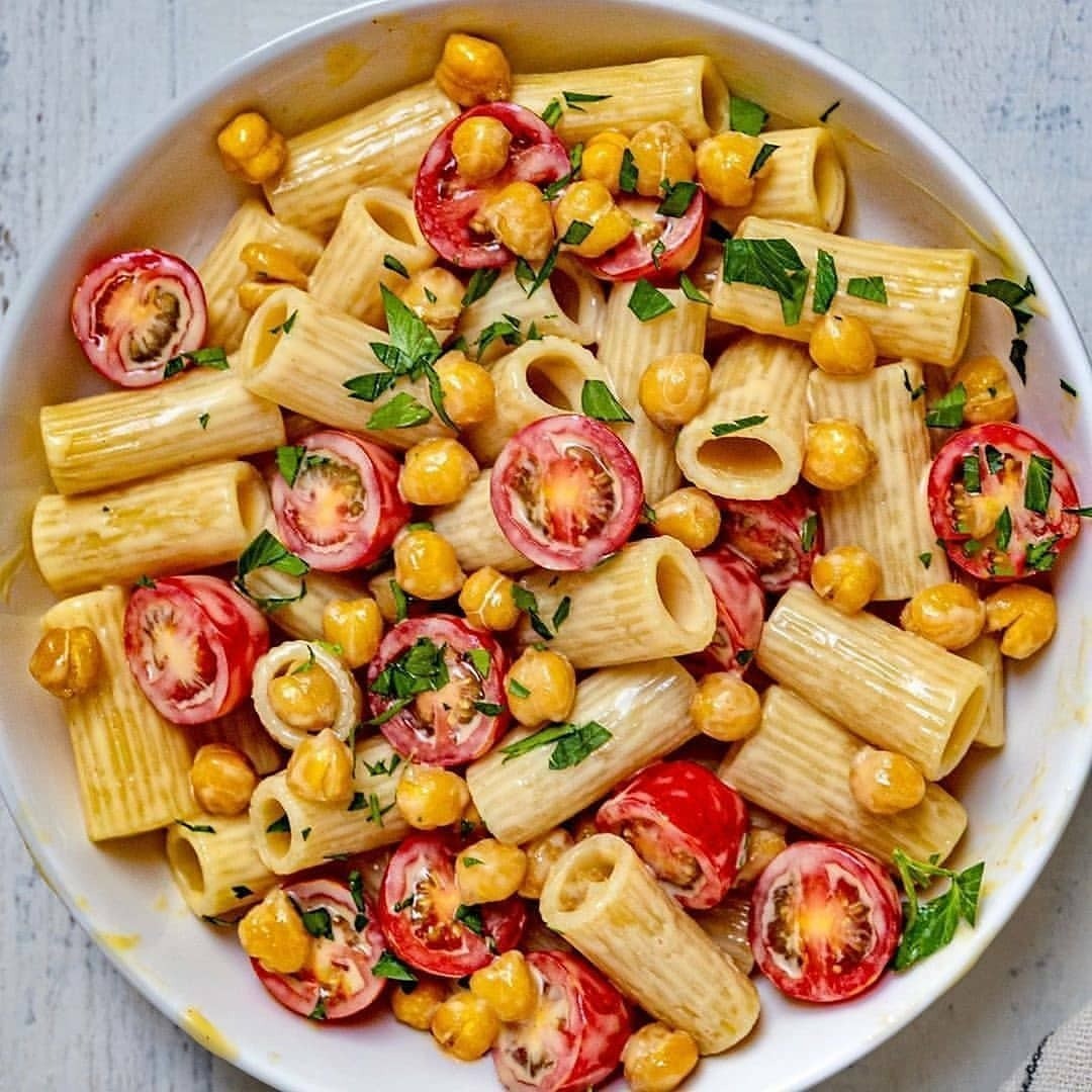 Oil-Free Chickpea and Pasta Salad