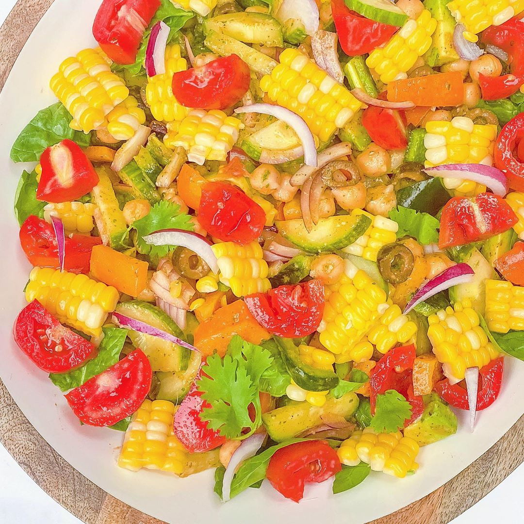 Summer Chickpea Corn Salad