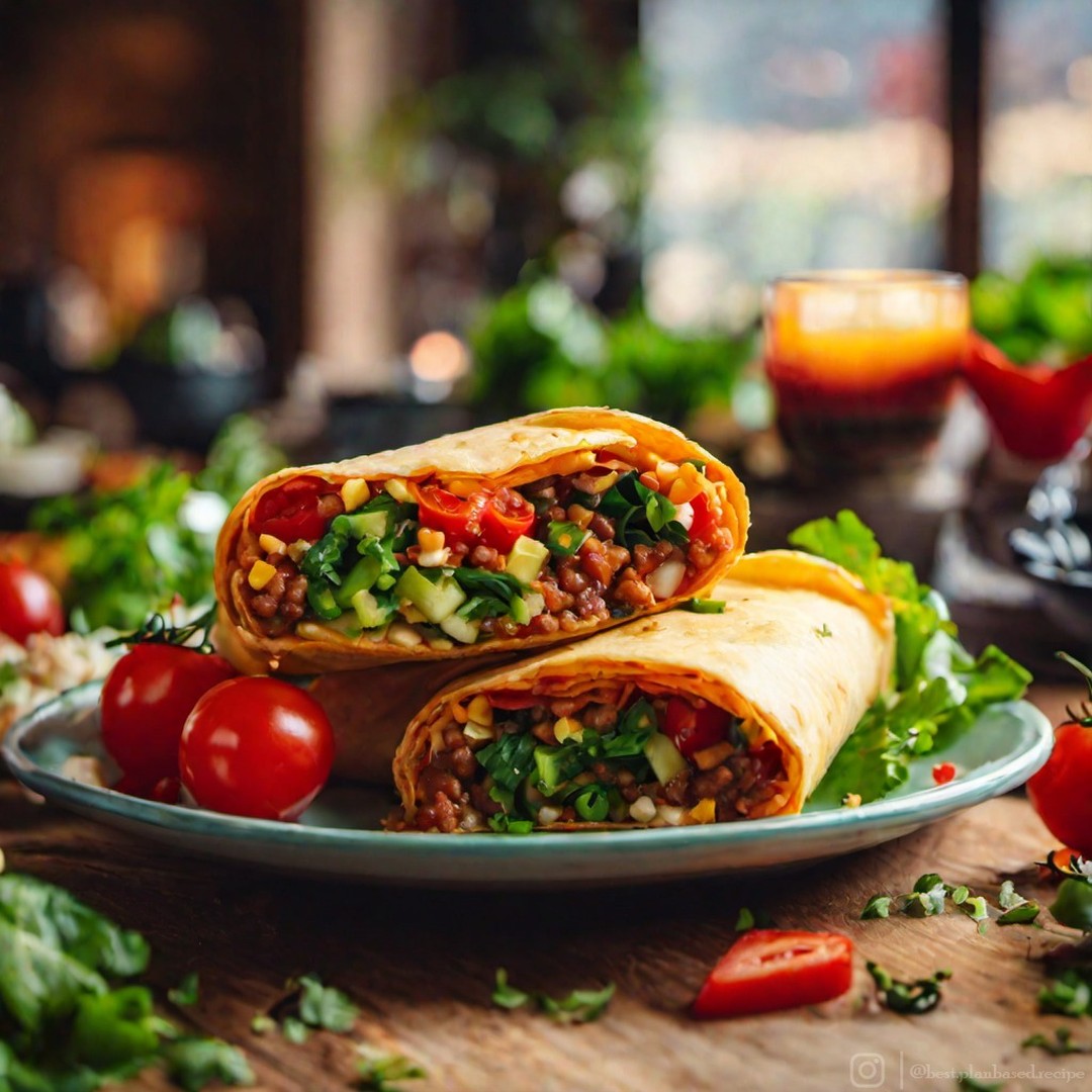 Vegan Black Bean Rice Chimichangas