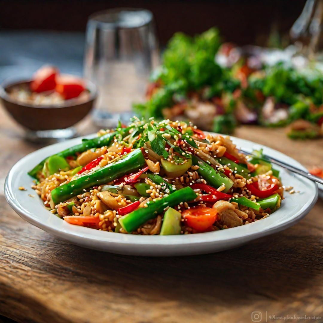 Vegan Vegetable Stir Fry Bowl