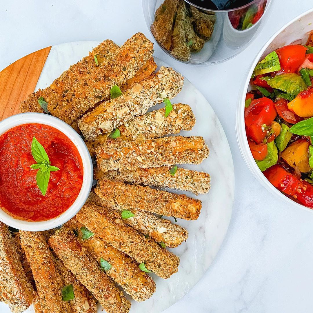 Almond Crusted Tofu Sticks