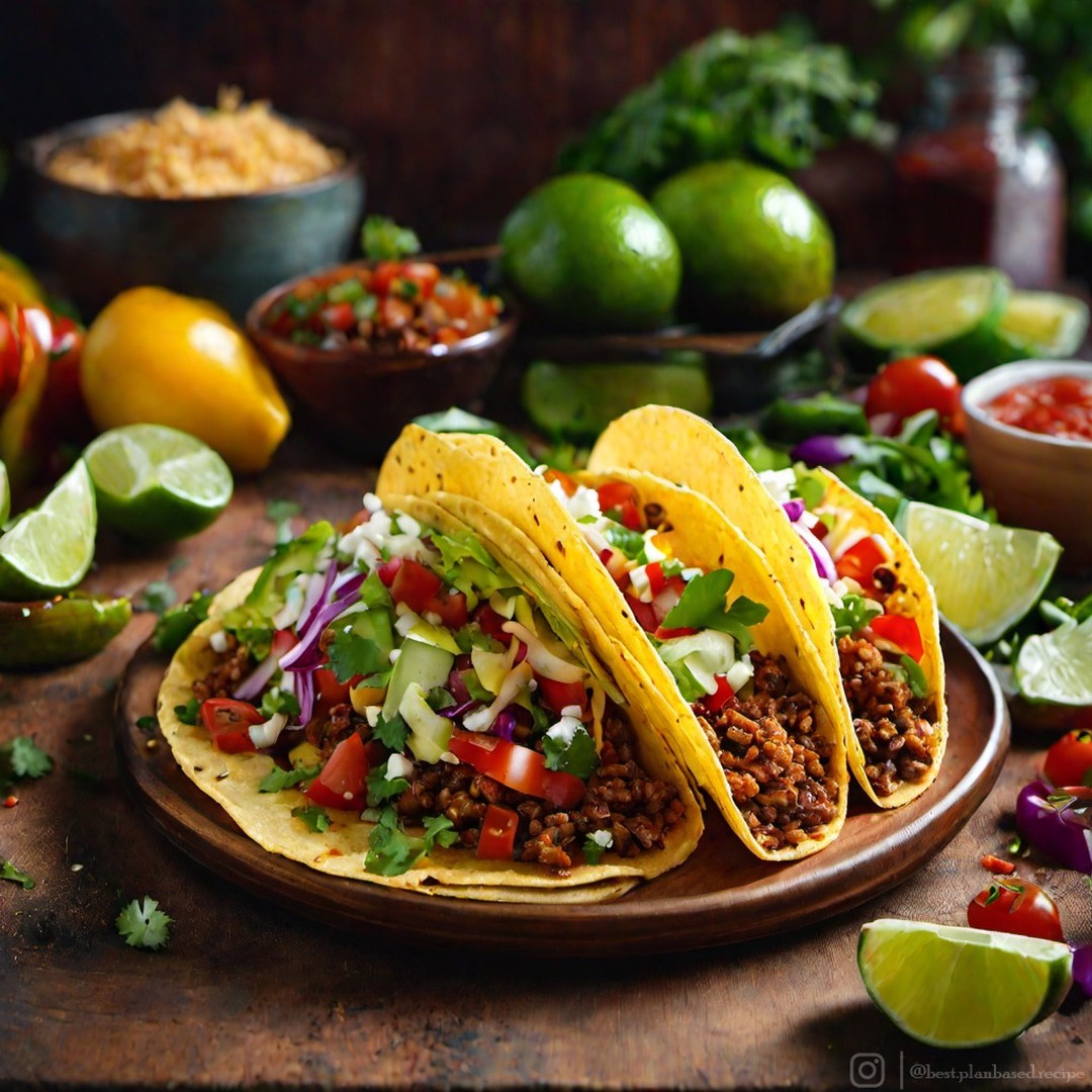 Vegan Black Bean Tacos with Avocado