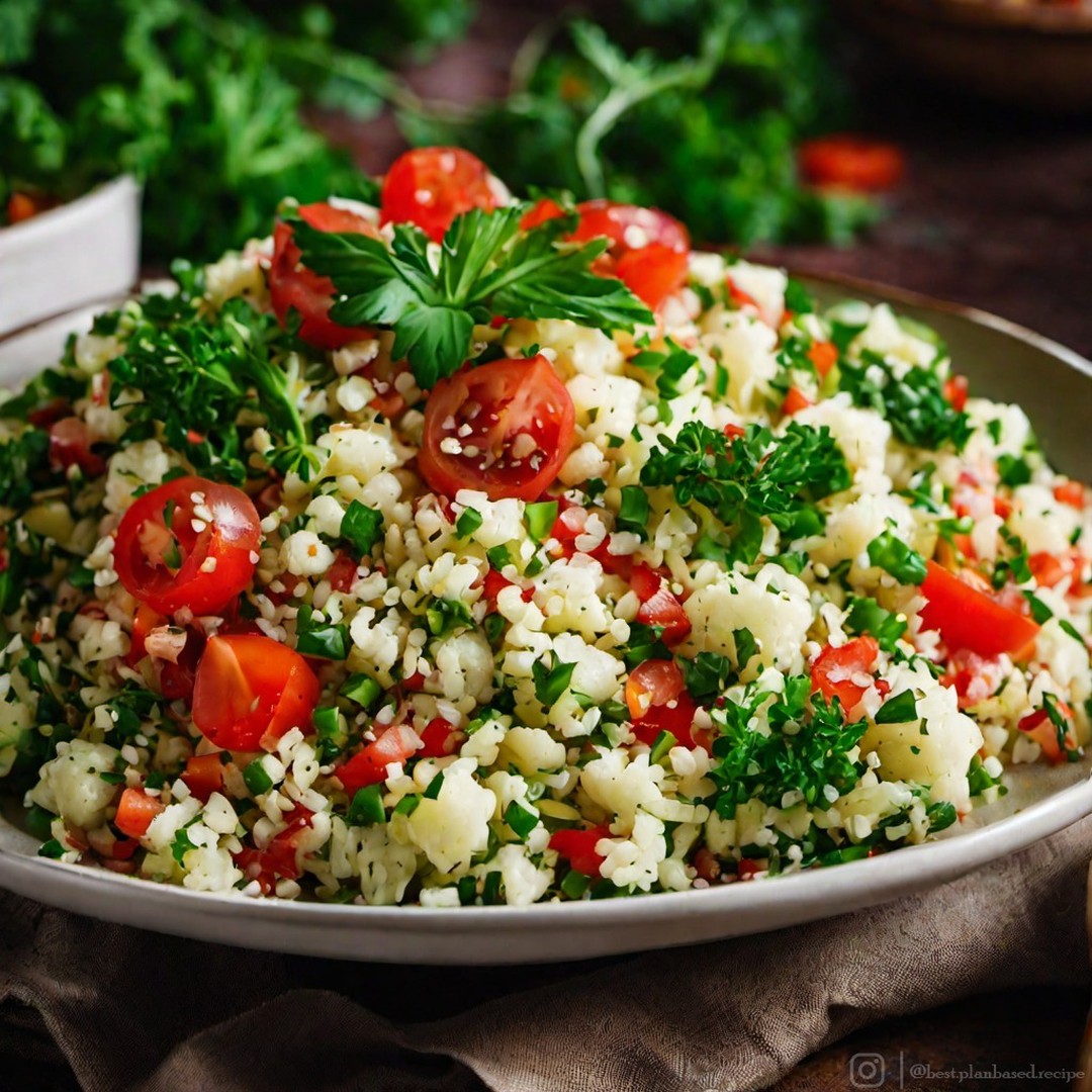Vegan Cauliflower Tabbouleh Salad