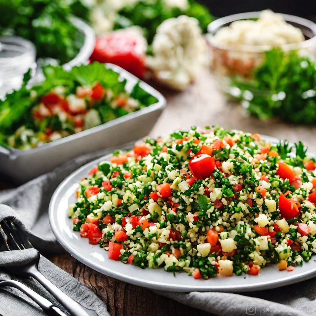Vegan Cauliflower Tabbouleh Salad