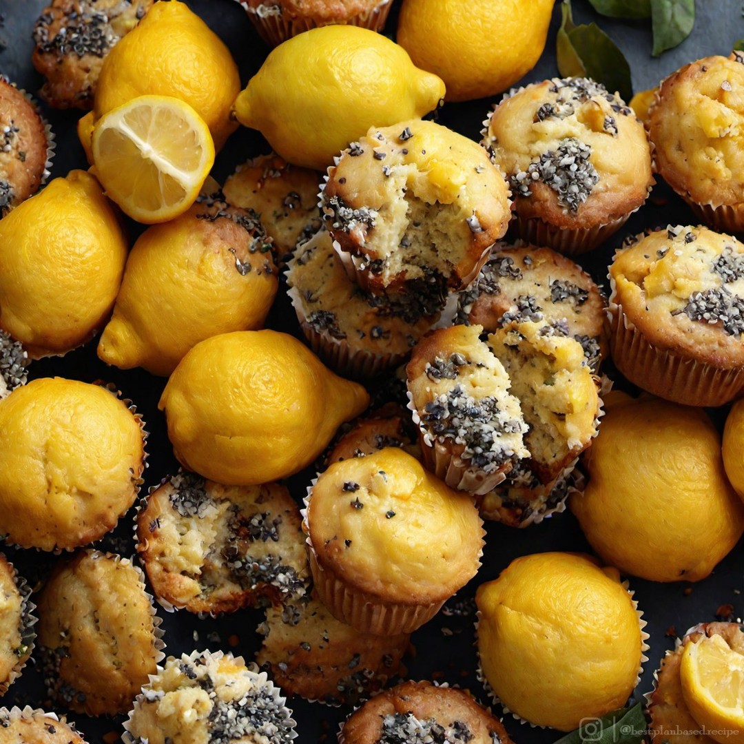 Vegan Lemon Poppy Seed Muffins