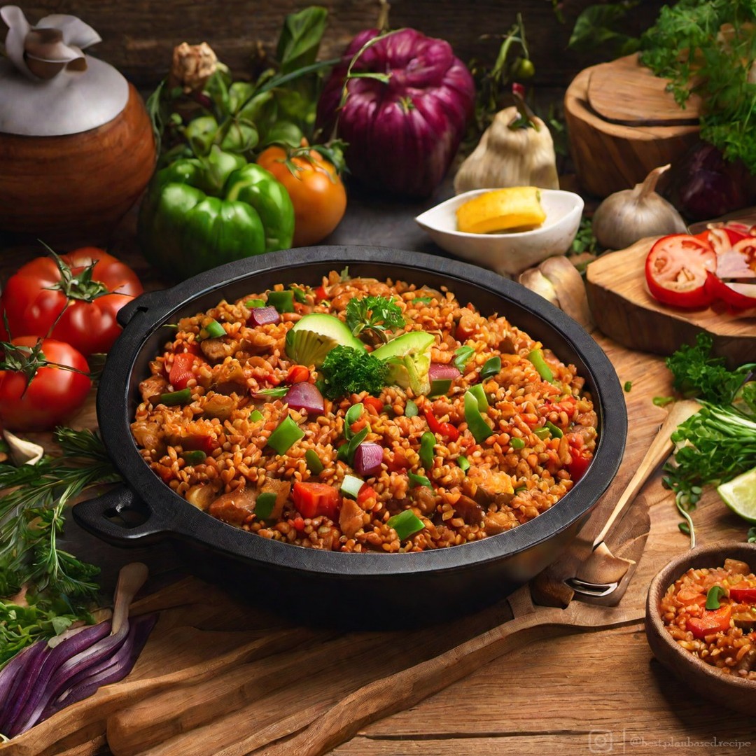 Vegan Jambalaya with Okra and Beans
