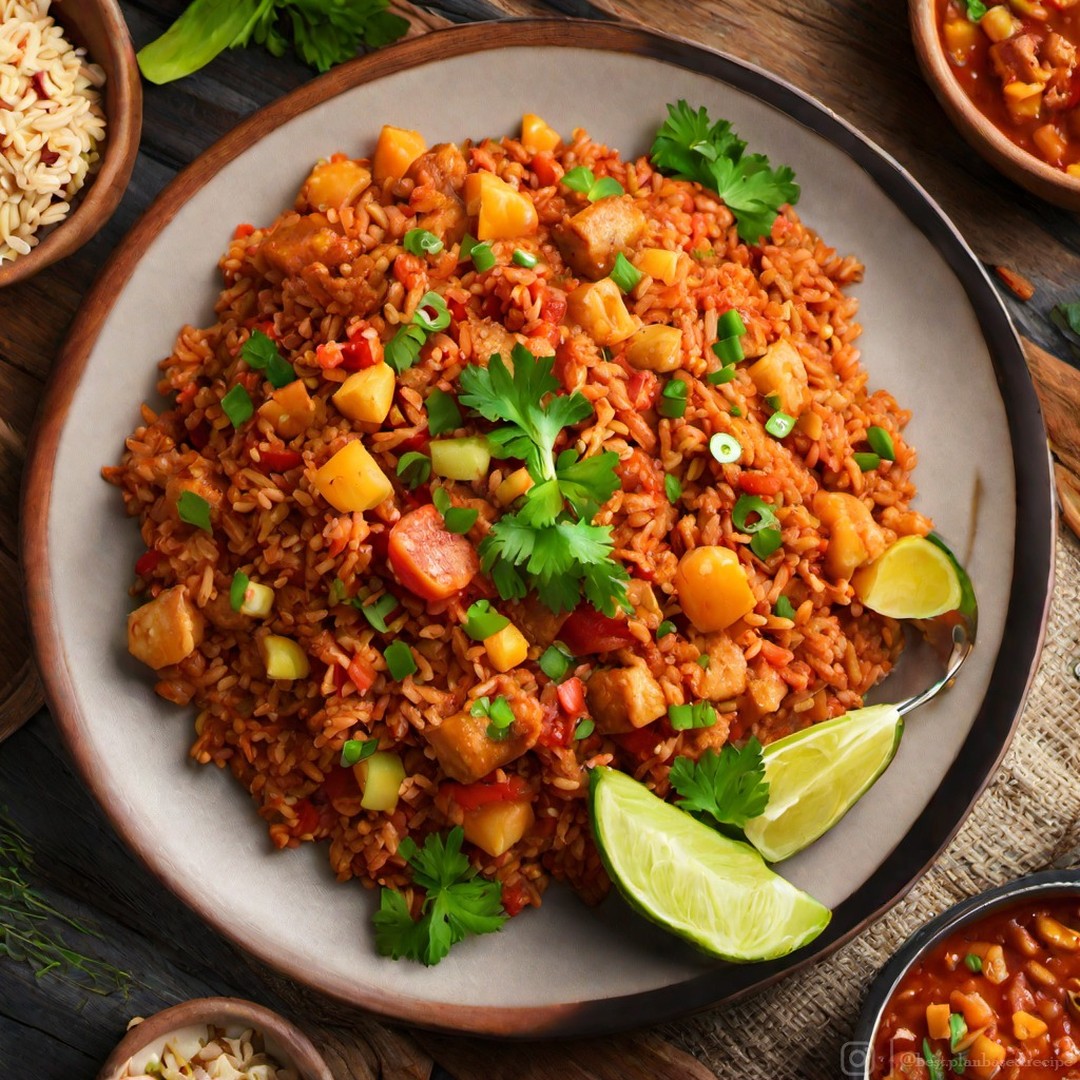 Vegan Jambalaya with Okra and Beans