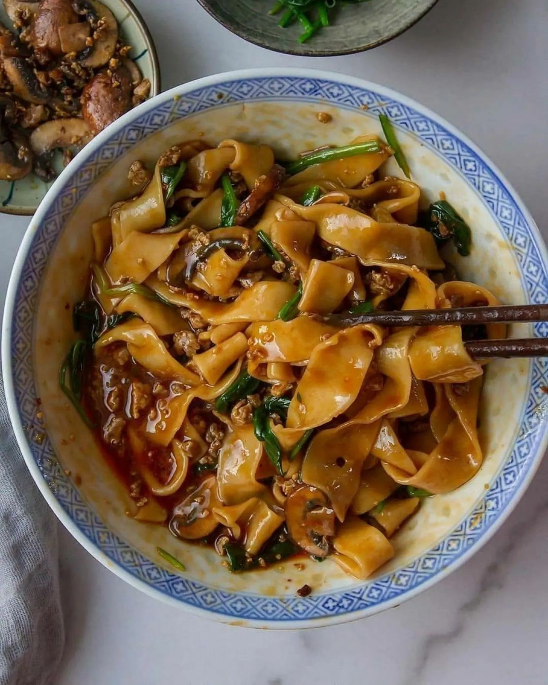 Vegan Saucy Homemade Noodle Bowl
